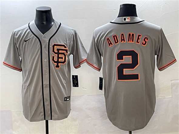 Men's San Francisco Giants #2 Willy Adames Gray Cool Base Stitched Jersey (2),We sell and wholesale Men's San Francisco Giants #2 Willy Adames Gray Cool Base Stitched Jersey (2) on line form chian!